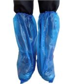 Disposable Waterproof Shoe & Boot Covers, Blue Plastic Farm & Outdoor Footwear Protection