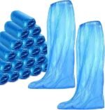 Disposable Waterproof Shoe & Boot Covers, Blue Plastic Farm & Outdoor Footwear Protection