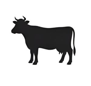 cow icon for disposablefarmwear.com