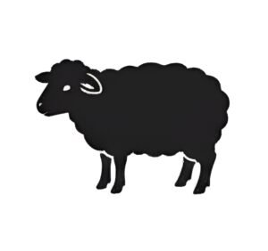 sheep icon for disposablefarmwear.com