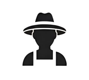 farmer icon for disposablefarmwear.com